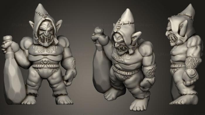 Figurines simple (Goblin Warrior I, STKPR_0571) 3D models for cnc